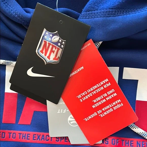 Nike Blue Giants Pullover Hoodie - Picture 6 of 7